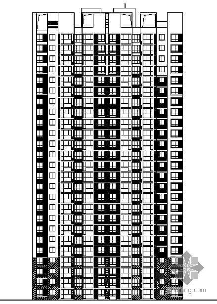 陕西十五层住宅楼资料下载-某二十五层住宅楼建筑施工图
