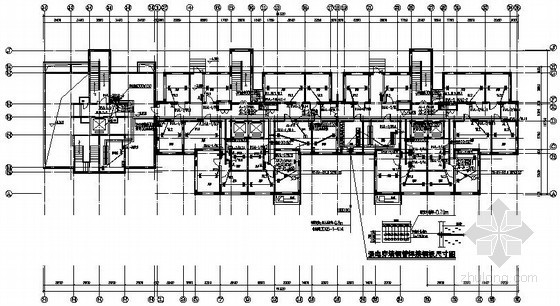 小区灯具平面布置图资料下载-小区十八层住宅楼电气施工平面图