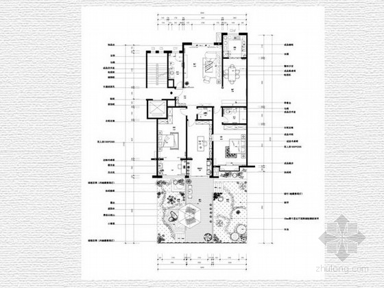 太原装修样板间资料下载-[太原]新中式风格三居室样板间概念设计方案