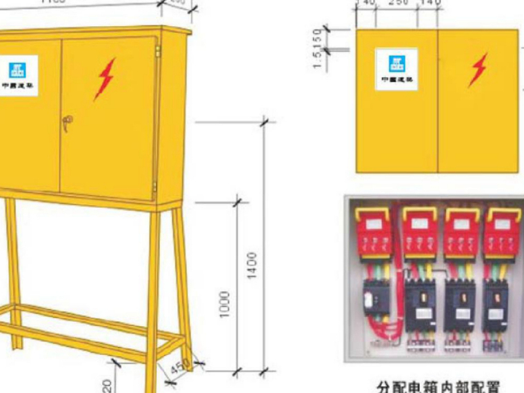 剪力墙高层住宅安全文明施工管理方案-分配电箱配置