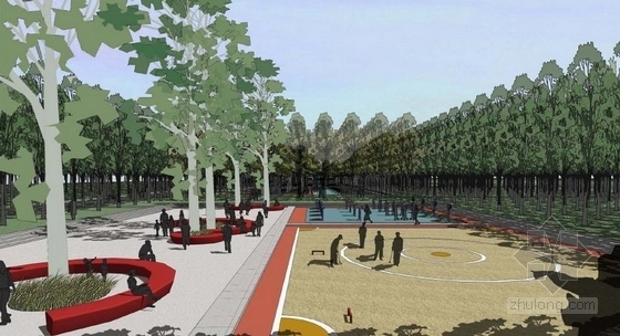 [山西]滨河湿地公园景观深化设计方案（北京著名设计院）-湿地公园效果图