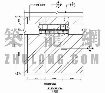 铝格栅幕墙详图资料下载-幕墙详图010