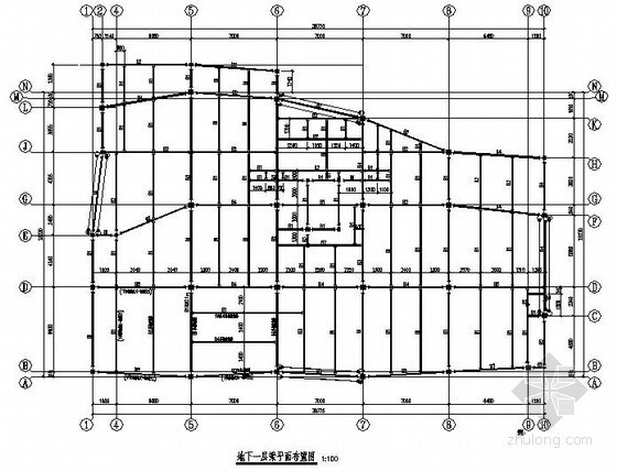 钢框架机构办公楼施工图资料下载-11层钢框架办公楼结构施工图