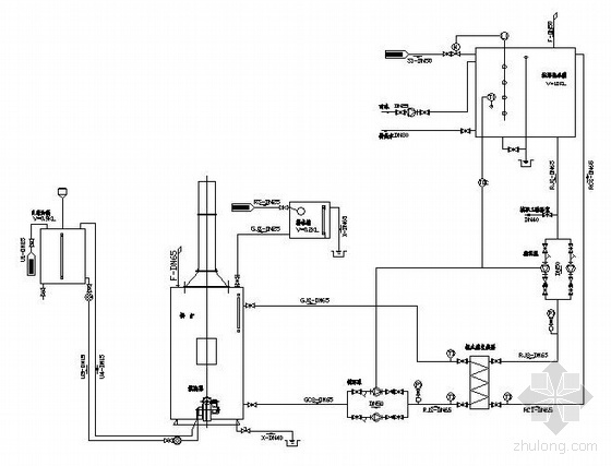 蒸汽锅炉改造资料下载-蒸汽锅炉系统原理图