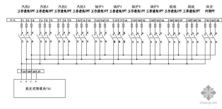 柴油发电机PLC柜全套图纸_3