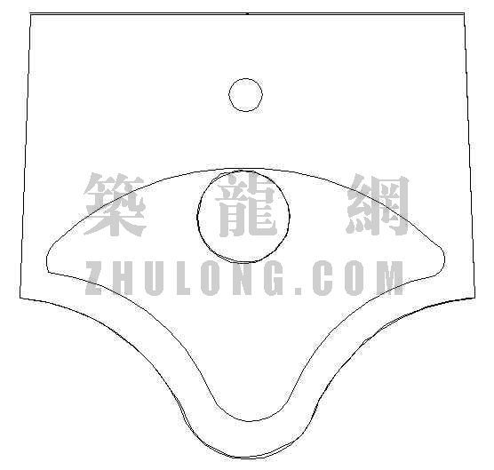 小便器CAD图资料下载-小便器2