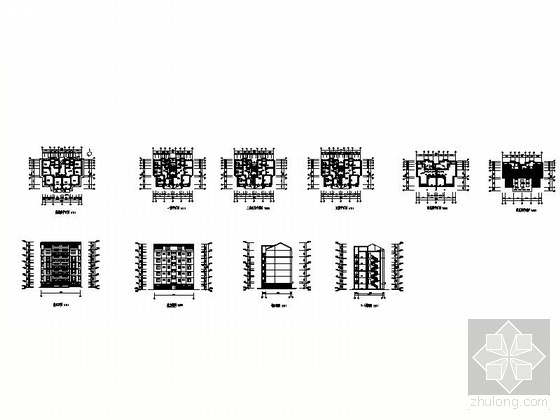 某五层住宅楼建筑施工图（含轴侧建模）- 