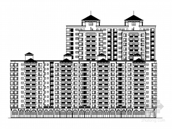 单元式住宅楼一梯三户资料下载-[深圳]高层塔楼式多层次住宅楼建筑施工图