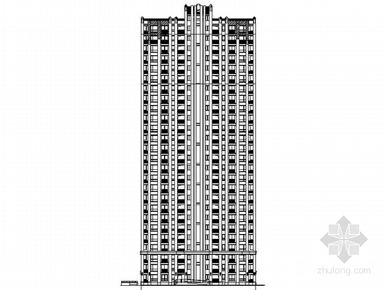 上海宅区景观施工图dwg资料下载-[上海]27层现代风格住宅楼设计施工图