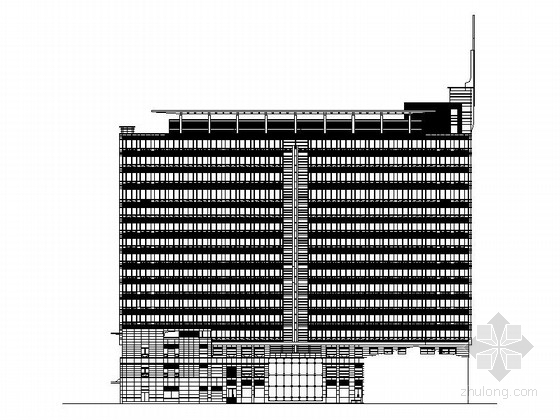 办公楼十六层建筑效果图资料下载-[北京]某十六层行政办公楼建筑施工图