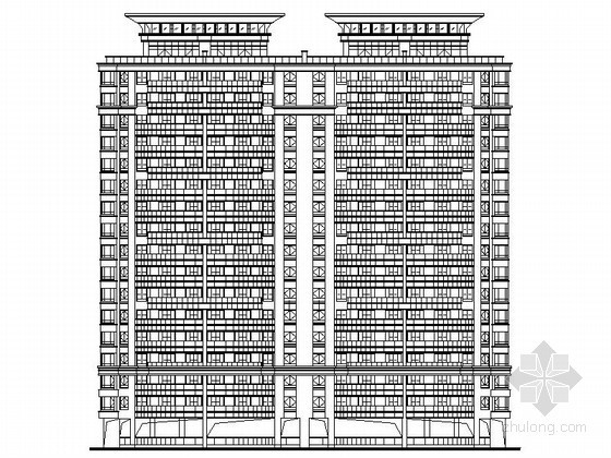 扬州市住宅施工图资料下载-[扬州]某国际花园十八层高档住宅楼建筑施工图（5号楼）