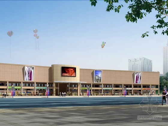 商场吊顶3d模型资料下载-商场建筑3d模型下载