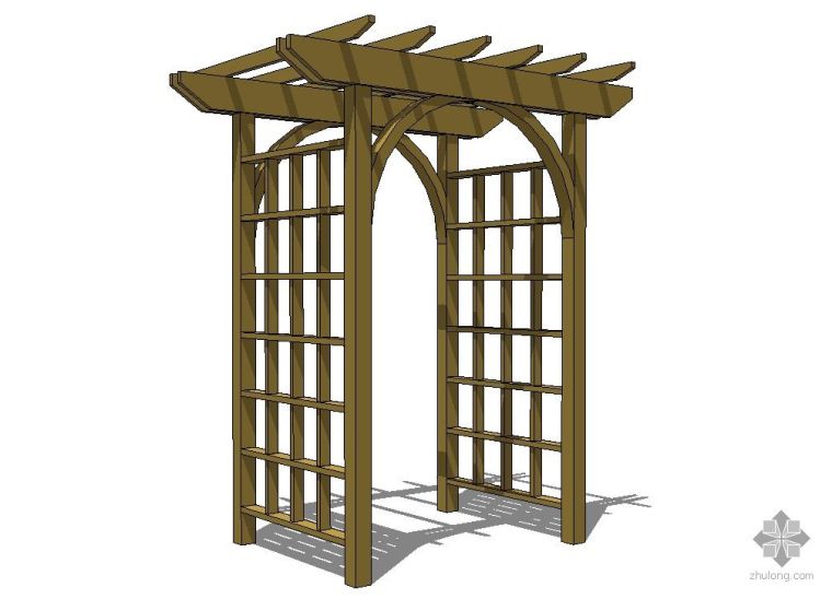 木质结构施工方案资料下载-木质结构花架