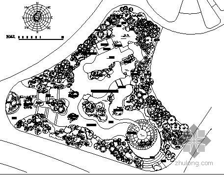 山体公园规划设计总平面图资料下载-某花博会馆规划设计总平面图