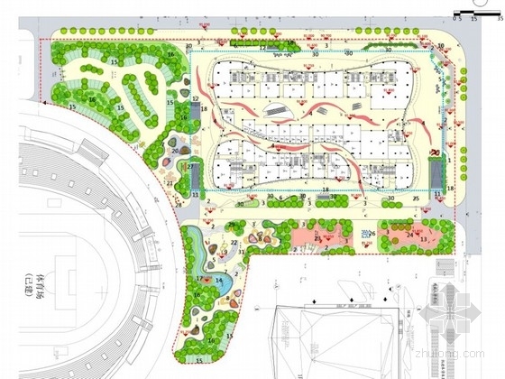 儿童公园环境景观设计资料下载-[柳州]购物中心广场环境景观设计方案