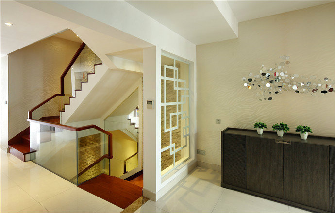 400平现代中式风格联体别墅家居装修效果图