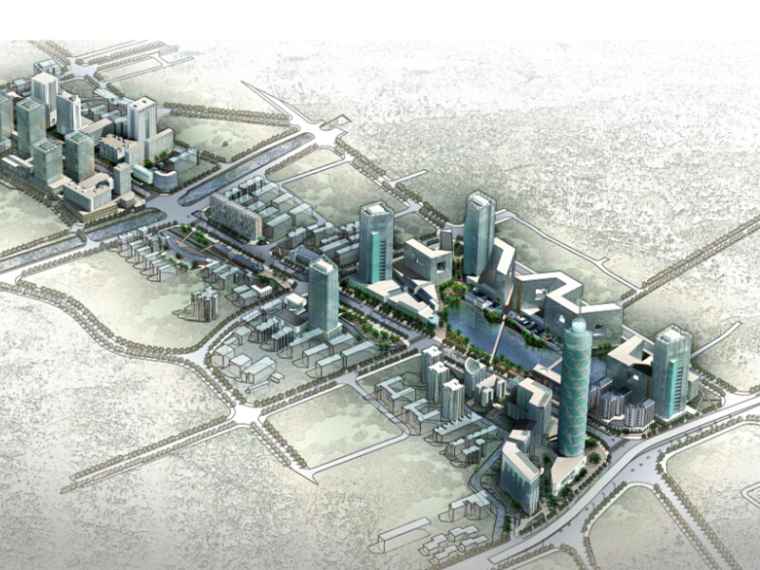 工业园景观规划方案设计资料下载-[福建]城市中心街区改造景观规划方案设计（2套）