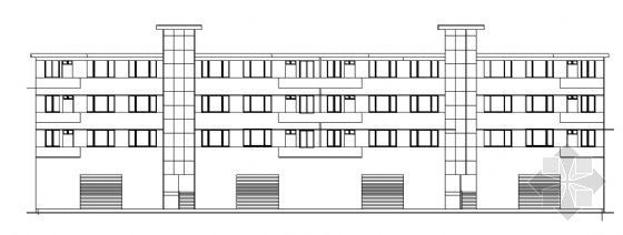 宿舍楼建筑灰白方案资料下载-某学校宿舍楼建筑图