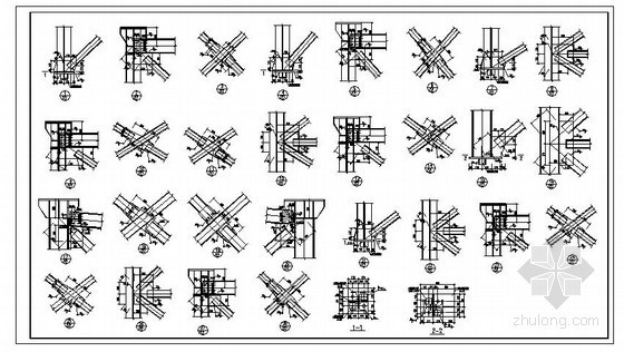 钢桁架带式输送机栈桥结构施工图资料下载-某皮带输送机栈桥节点构造详图