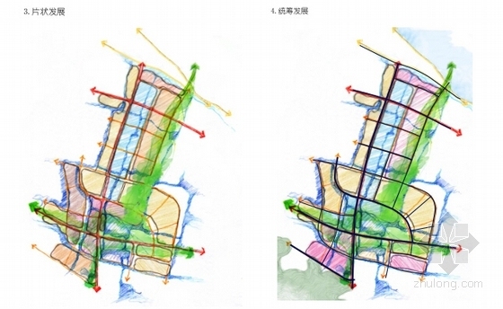 [浙江]绿色宜居小镇景观规划设计-方案草图