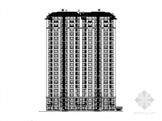 神机妙算内蒙古模板下载资料下载-[内蒙古]二十一层一类高层带人防住宅建筑施工图（图纸经典 值得下载）