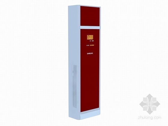 柜式恒温恒湿空调资料下载-柜式空调3D模型下载