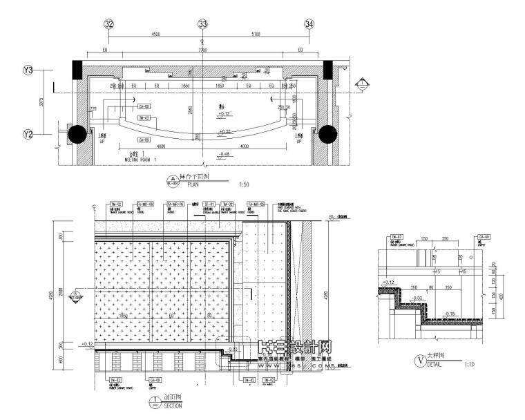 楼梯护栏CAD图资料下载-[酒店]楼梯及栏杆节点详图