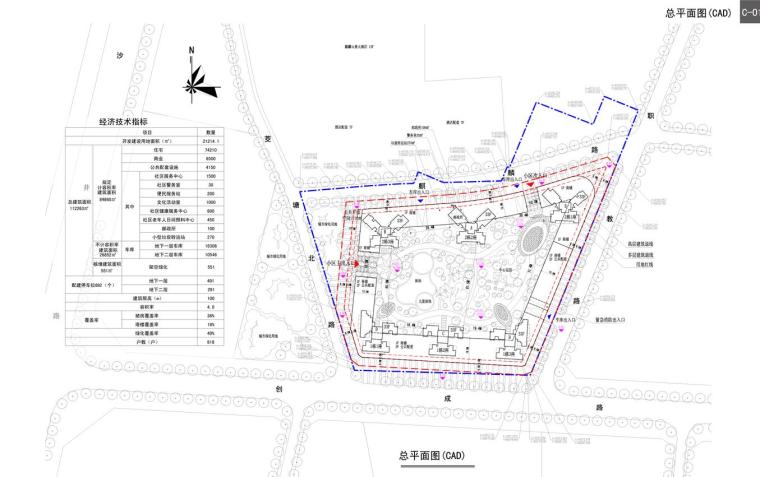 某香莎公馆住宅区建筑方案文本设计（JPG+46页）-总平面图