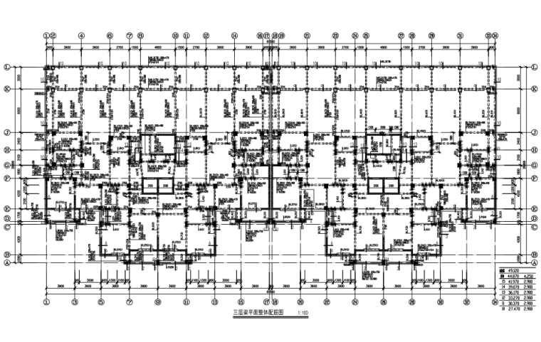 二层住宅cad平面图资料下载-15层框架剪力墙结构住宅结构施工图（CAD、26张）