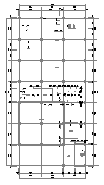 [邯郸]框架结构学校食堂及服务楼施工技术标（582页）-06后勤服务楼地下一层建筑平面分布图