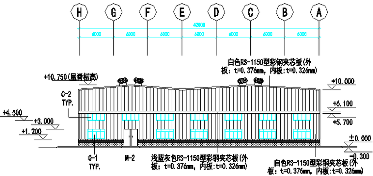 湖北公司门式刚架轻型房屋钢结构工程施工图_2