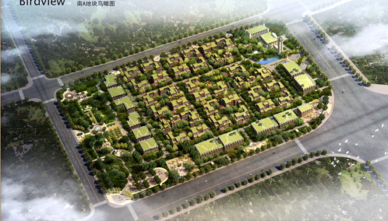 高层办公模型欧式资料下载-[上海]欧式风格集中商务办公区建筑设计方案文本
