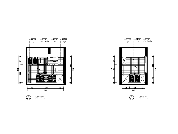 地知名地产风格样板房全套CAD施工图（含效果图、实景图、3D模型）立面图