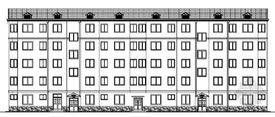 宿舍楼五层平面图资料下载-某五层宿舍楼建筑方案图