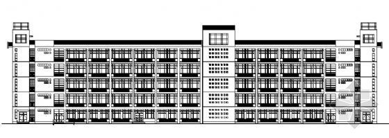 5层框架教学楼建筑施工图资料下载-某中学五层教学楼建筑施工图