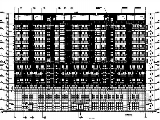 [贵州]某十二层养老院建筑施工图-图5