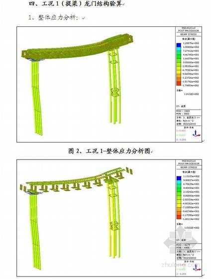 福州绕城公路T梁预制场提梁龙门吊结构计算书(MIDAS计算)- 