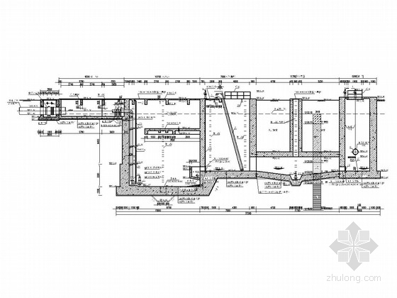 大型泵站纵剖面图资料下载-[湖南]污水提升泵站工程施工图