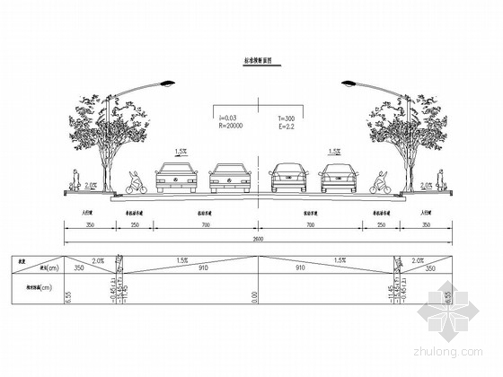 C25透水混凝土施工资料下载-[湖南]城市次干道道路工程施工图设计46张（软基处理）