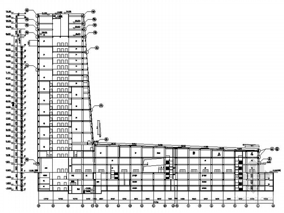 [深圳]某二十二层商业综合体建筑施工图（99.65米）-图10
