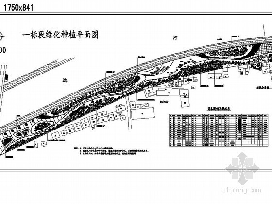 景观河道施工资料下载-[杭州]河道周边公园知名地产景观工程施工图