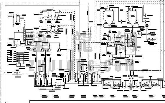 煤气管道工艺流程图资料下载-某不锈钢废水处理工程工艺流程图竣工图