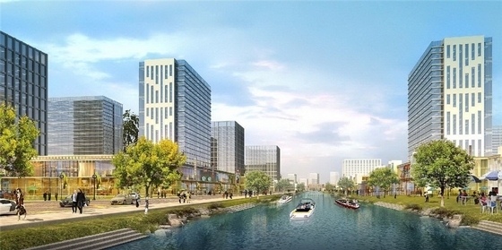 [福建]国际化生态宜居滨海新城城市规划设计方案-景观效果图