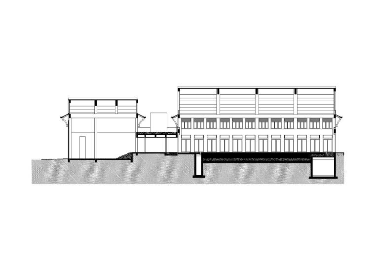 南海湿地景观设计案例资料下载-[云南]湿地度假村网球馆建筑扩初图（CAD）