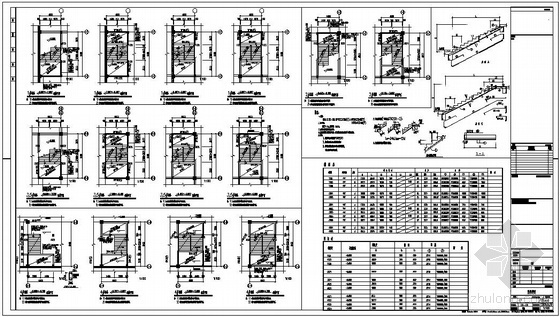 商业大楼建筑设计资料下载-某商业大楼楼梯节点构造详图