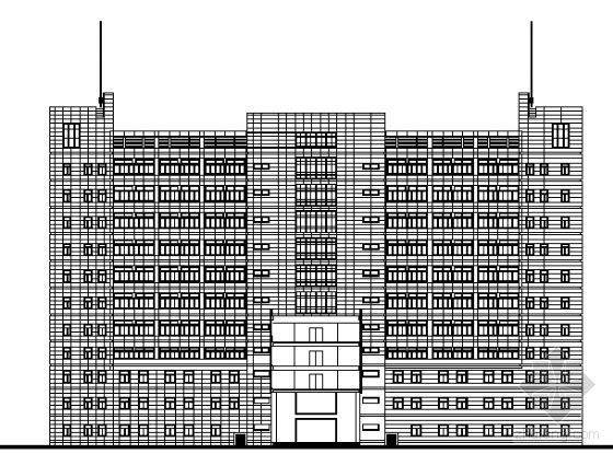 500床位医院建筑方案资料下载-某十二层医院建筑方案图