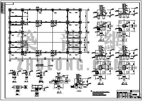 简易彩钢房结构图资料下载-某锅炉房结构图