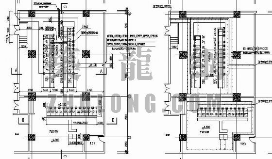 高低压电力系统设计平面图资料下载-10KV高压引入的变电所平面布置图及高低压系统图