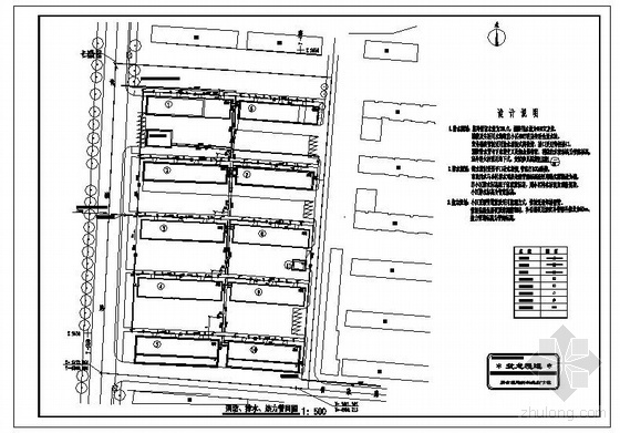 住宅小区外线管网资料下载-住宅小区外网图