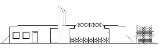 铁门大门图片设计CAD图资料下载-大门设计图